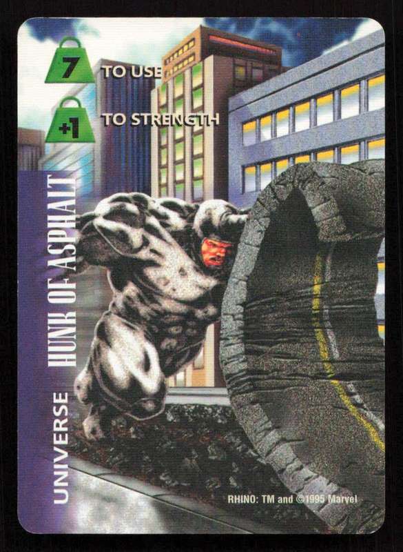 1996 Marvel OverPower Card Game Rhino