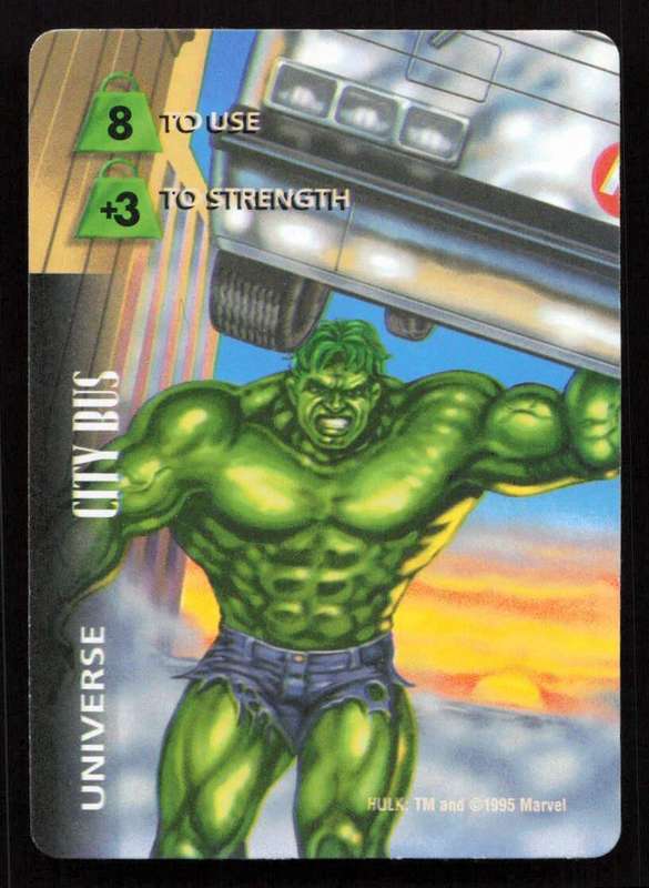 1996 Marvel OverPower Card Game Hulk