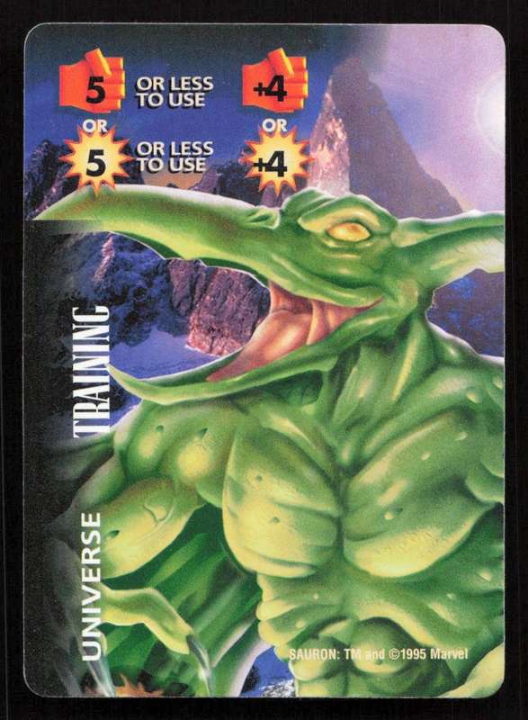 1996 Marvel OverPower Card Game Sauron