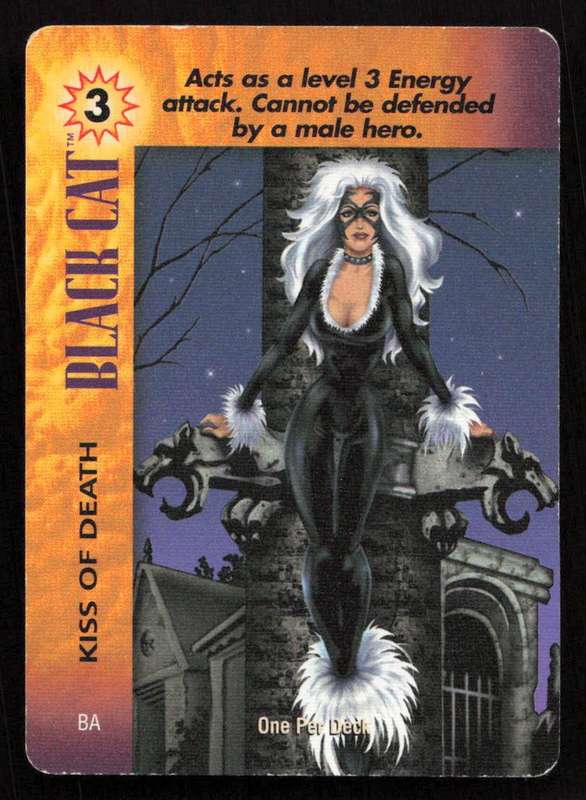1996 Marvel OverPower Card Game Black Cat