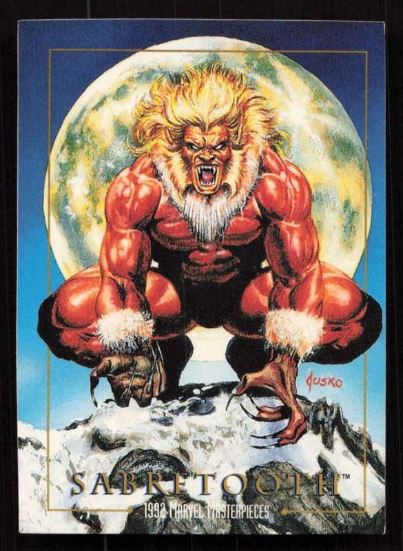 1992 Marvel Masterpieces Sabretooth 78