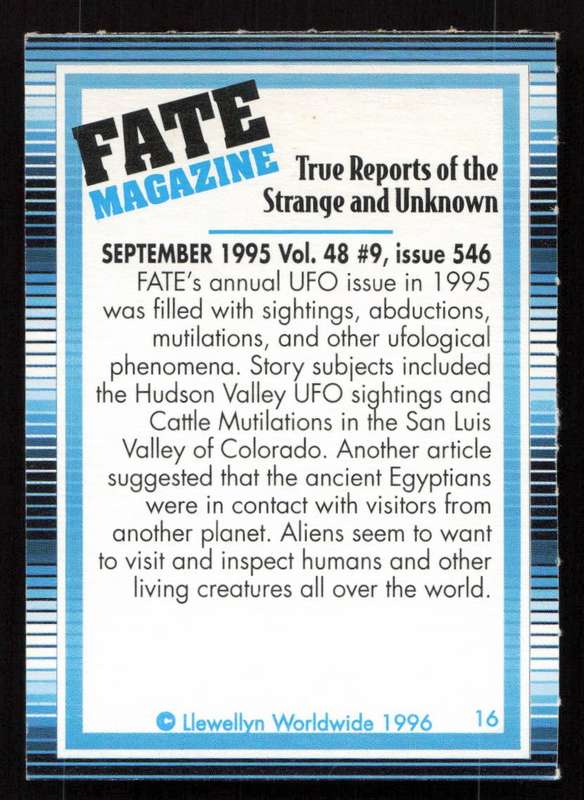 1996 Llewellyn Worldwide 13 Fate Magazine September 1995 Vol. 48 #9, issue 546