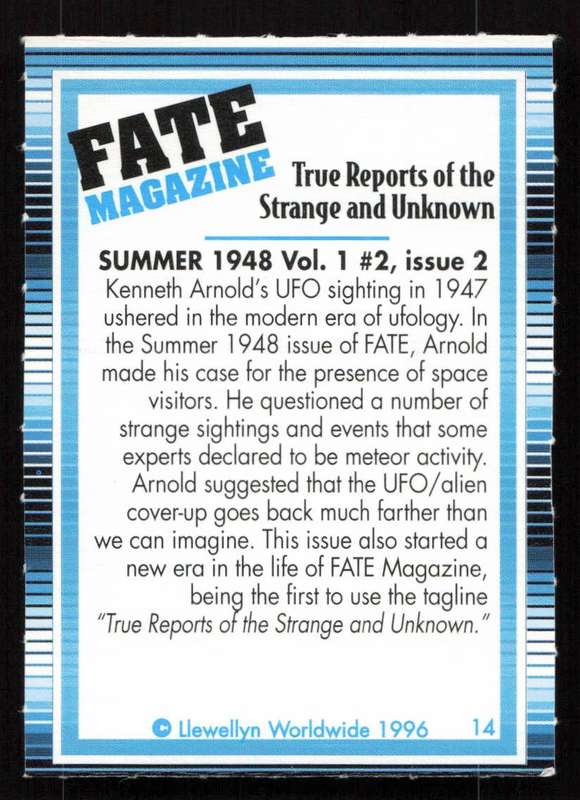 1996 Llewellyn Worldwide 13 Fate Magazine Summer 1948 Vol. 1 #2, issue 2