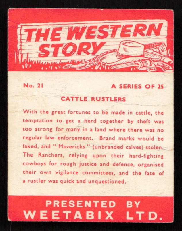 Weetabix Ltd The Western Story No. 21 of 25