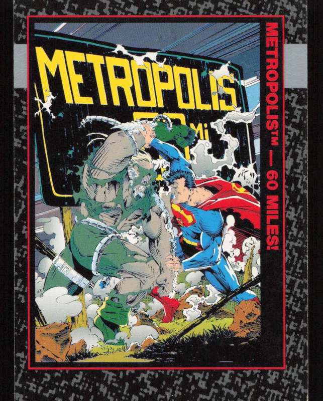 1992 DC Comics Doomsday The Death Of Superman 47 Metropolis - 60 Miles!