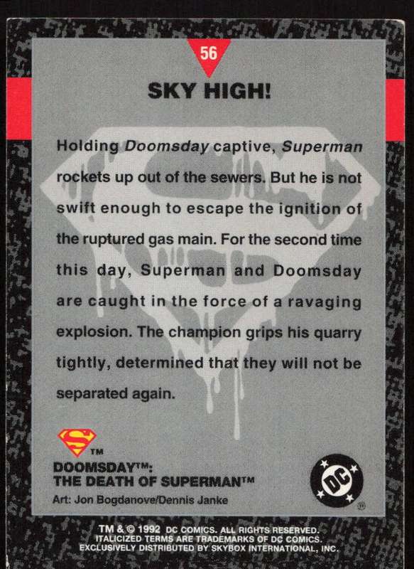 1992 DC Comics Doomsday The Death Of Superman 56 Sky High!