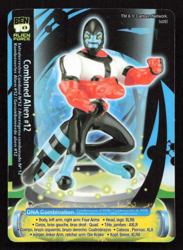 Ben 10 Alien Force Alien Combination Card #12