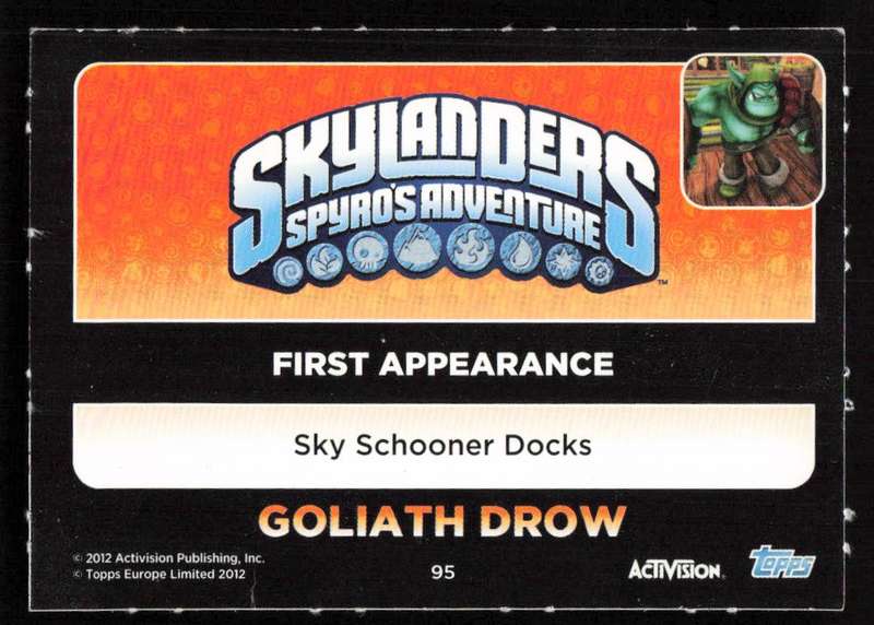 2012 Topps Skylanders Giants 95 Goliath Drow