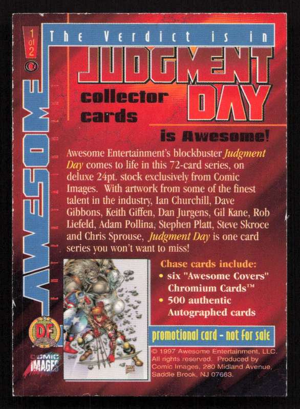1997 Awesome Entertainment Comic Images 1/2 Judgement Day