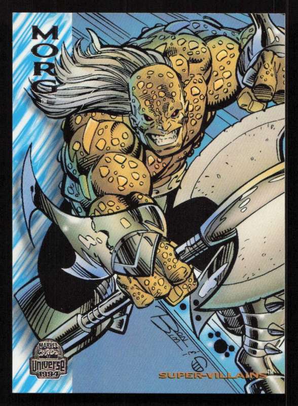 1994 Fleer Marvel Universe Trading Card 154 Morg Super Villains