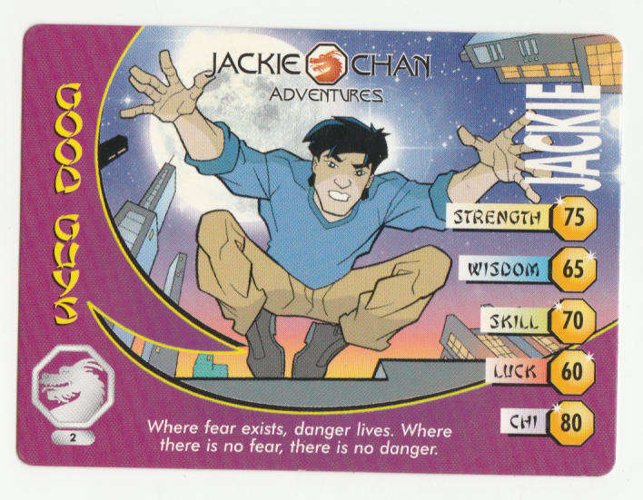 Jackie Chan Adventures - Jackie Card 2 Jackie - Regular Card