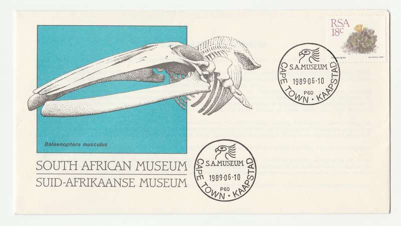 1989 RSA South African Museum Commemorative Cover