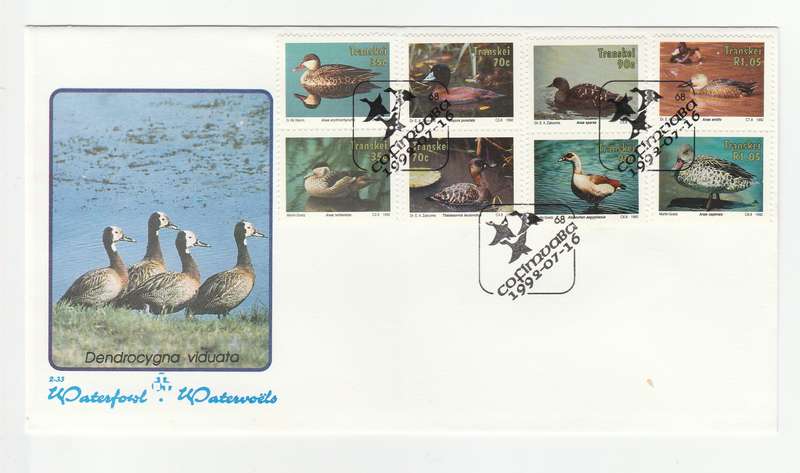 1992 Transkei Waterfowl FDC 2.33