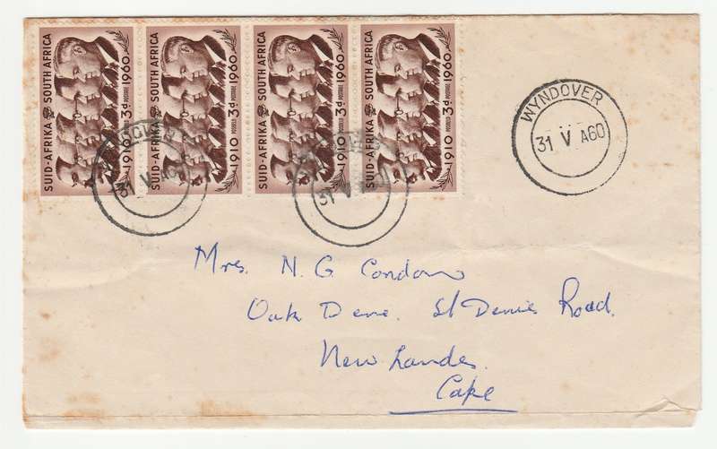 1960 RSA Prime Ministers 3D Envelope