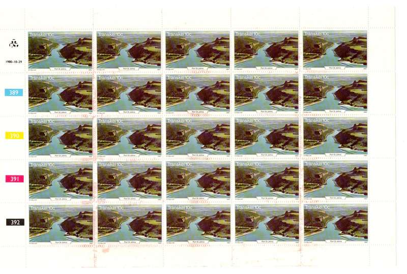 Transkei 1980/10/29 Wild Coast Control Block Sheet Set