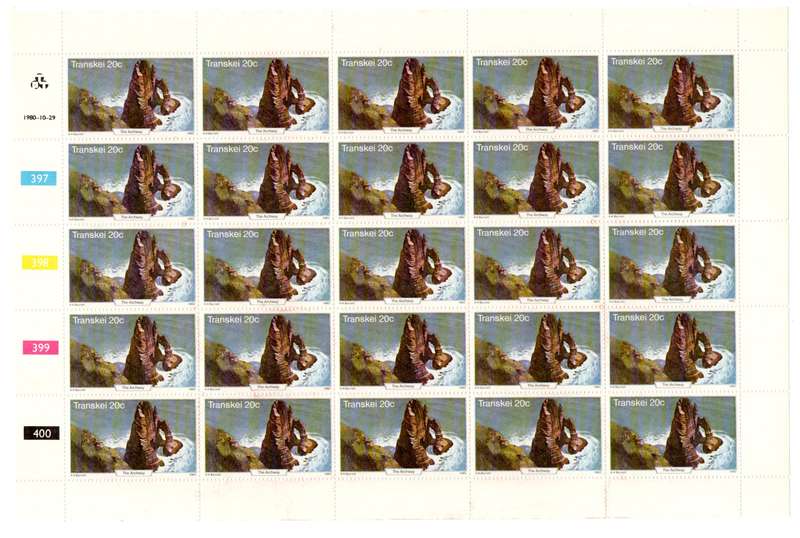 Transkei 1980/10/29 Wild Coast Control Block Sheet Set