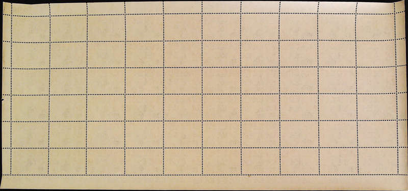 Nyasaland Protectorate 1953 - 54 QEII SG176 2d black and yellow-orange *Complete Sheet No 0218