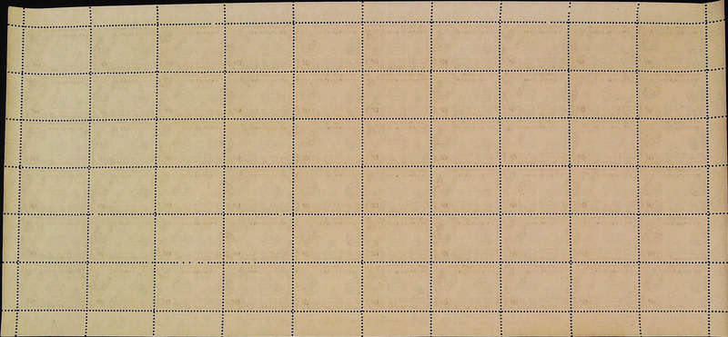 Nyasaland Protectorate 1953 - 54 QEII SG180 6d black and violet *Complete Sheet No 0430 - 0434 SET