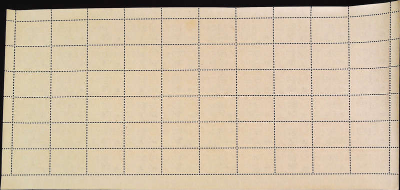 Nyasaland Protectorate 1953 - 54 QEII SG176 2d black and yellow-orange *Complete Sheet No 0493 -0497
