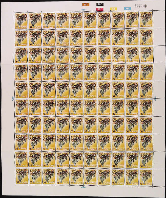 South-West Africa 1979/01/25 Succulents 2nd Definitive issue 9c Complete Sheet of 100