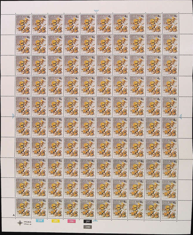 South-West Africa 1979/01/18 Succulents 2nd Definitive issue A 4c Complete Sheet of 100