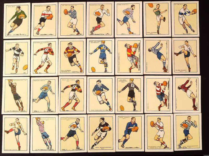 United Tobacco 1933 South African Rugby Football Clubs Complete Set 65 Cigarette Cards