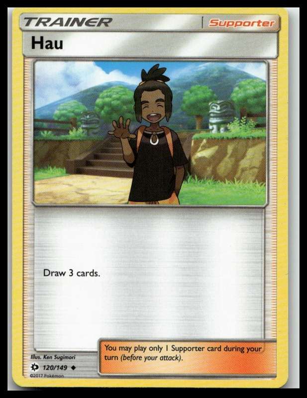 2017 Pokemon SM01 SM Base Set #120/149 Hau