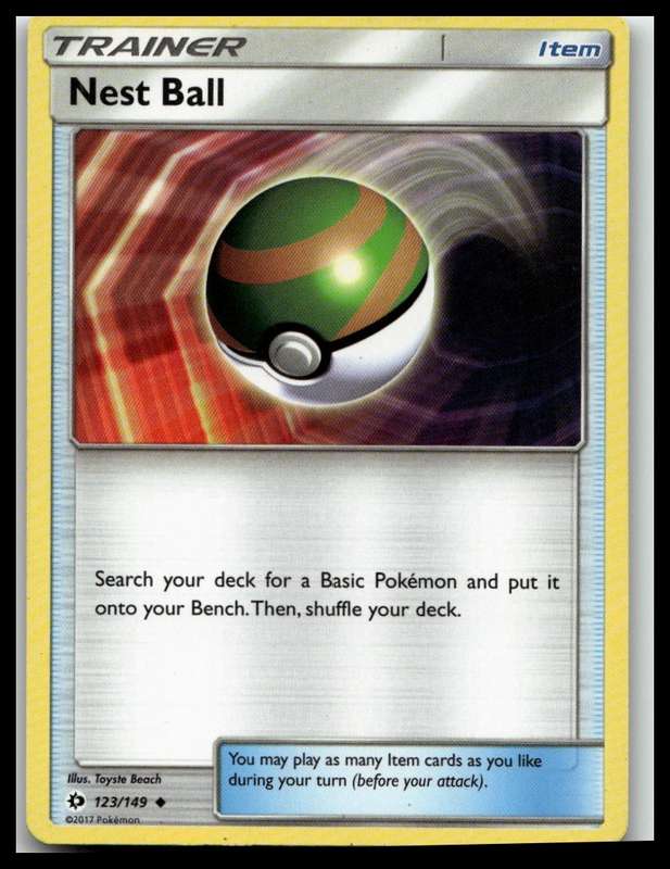 2017 Pokemon SM01 SM Base Set #123/149 Nest Ball