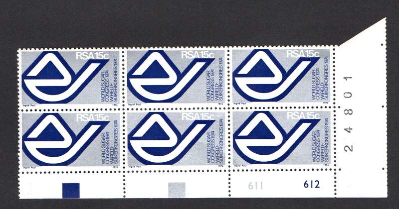 RSA 1974/06/13 15th World Sugar Congress Durban Control Blocks