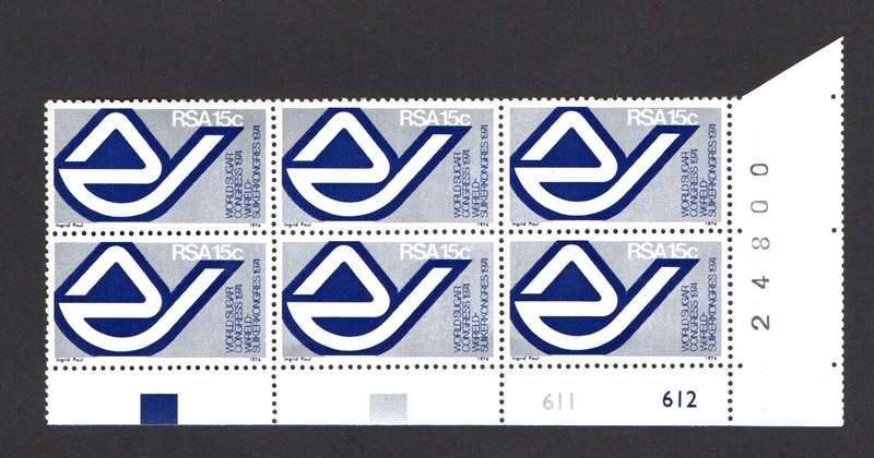RSA 1974/06/13 15th World Sugar Congress Durban Control Blocks