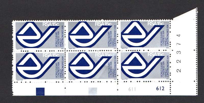 RSA 1974/06/13 15th World Sugar Congress Durban Control Blocks