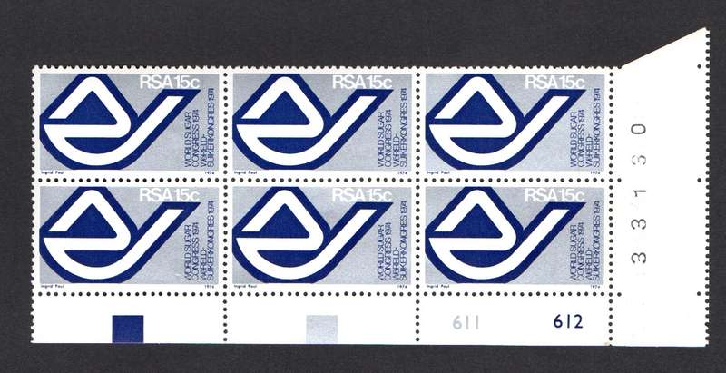 RSA 1974/06/13 15th World Sugar Congress Durban Control Blocks