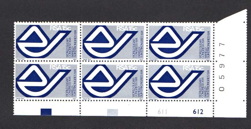 RSA 1974/06/13 15th World Sugar Congress Durban Control Blocks