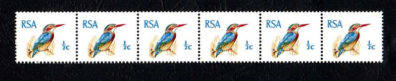 RSA 1969/02/07 Definitive Issue ½c *6 Stamps