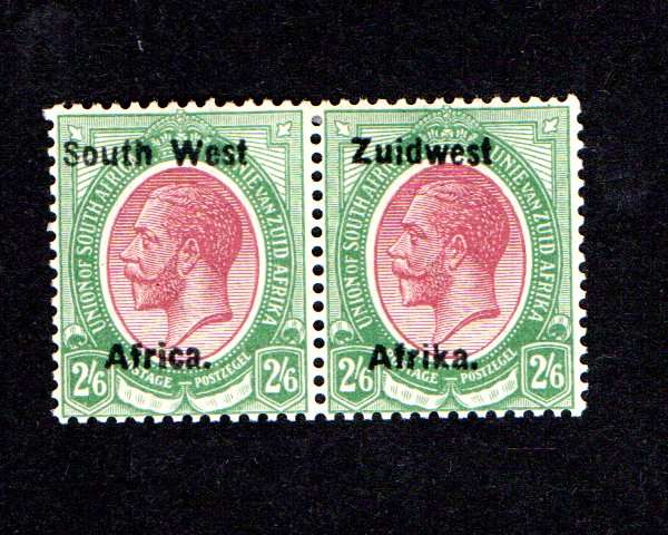 SWA 1923/08 Portrait of King George V Type III SACC 23 2s 6d pair (NH)