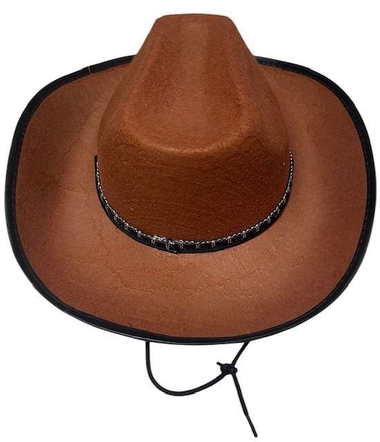 COWBOY HAT - BROWN