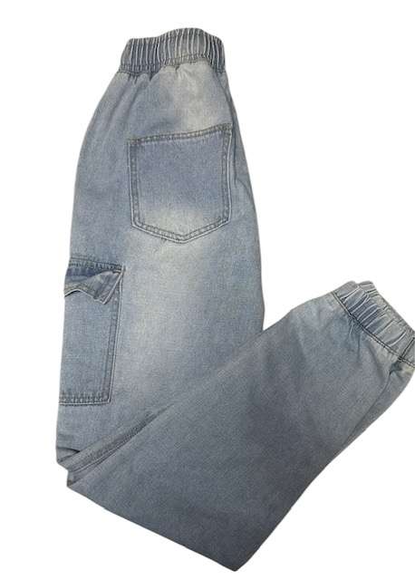 CARGO JEAN PANTS - LIGHT WASH BLUE - SIZE 30 - TEEN BOY
