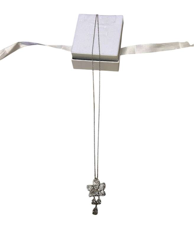 STERLING SILVER CHAIN & PENDANT - 925 SILVER - CHAIN 25CM LONG