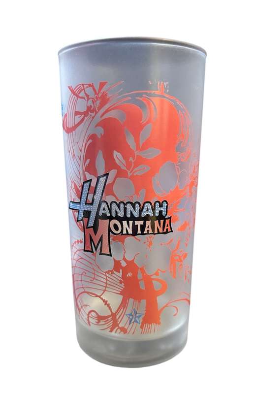 HANNAH MONTANA GLASS - GLASSWARE - GLASS - 14CM TALL - DISNEY STORE