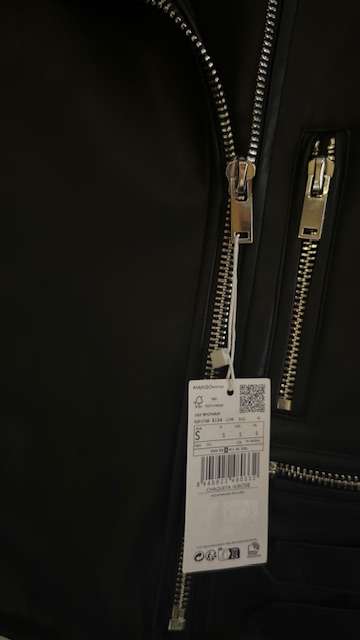LEATHER JACKET - FAUX LEATHER - SIZE SMALL - MANGO LEATHER JACKET
