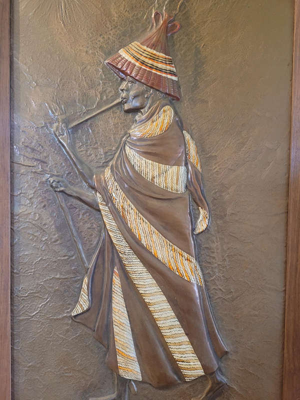 A VERY INTRICATE COPPER WORK OF ART.