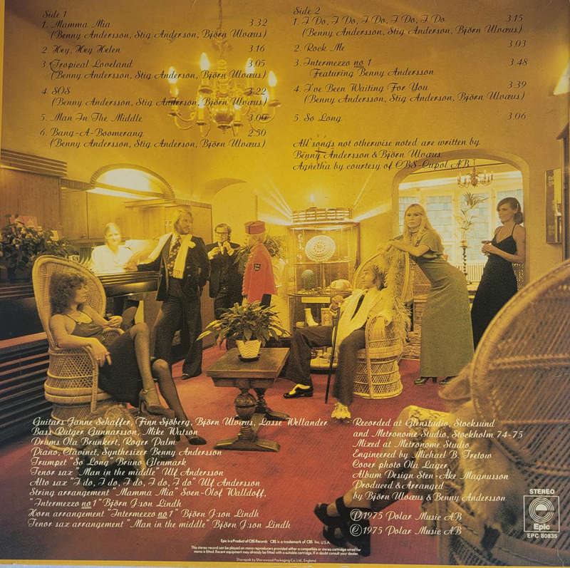 "ABBA" THE 1975 VINYL