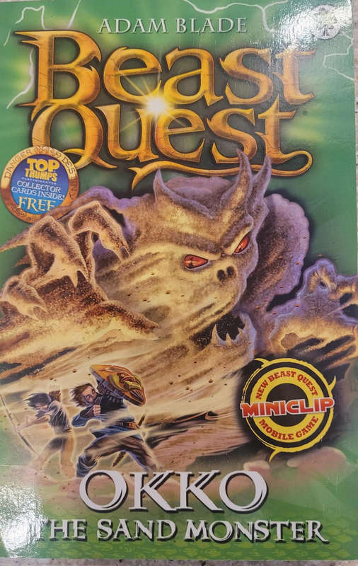 BEAST QUEST BY ADAM BLADE. 12 BOOKS TO ENJOY AND DISPLAY IN YOUR COLLECTION-7 YEARS +(SEE PICTURES)