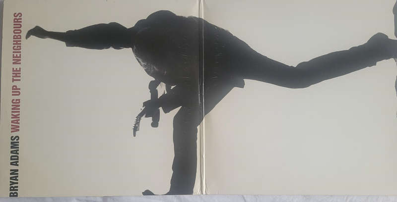 BRYAN ADAMS WAKING UP THE NEIGHBOURS DOUBLE VINYL ALBUM VG. COVER VG.  COOLECTORS ALBUM
