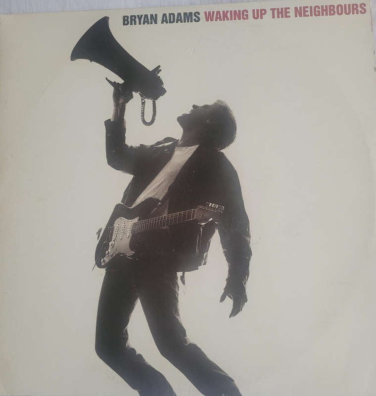 BRYAN ADAMS WAKING UP THE NEIGHBOURS DOUBLE VINYL ALBUM VG. COVER VG.  COOLECTORS ALBUM