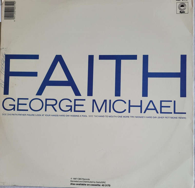 GEORGE MICHAEL FAITH VINYL 1987 EPIC INCLUDING WORDS AND PICTURE-VERY GOOD