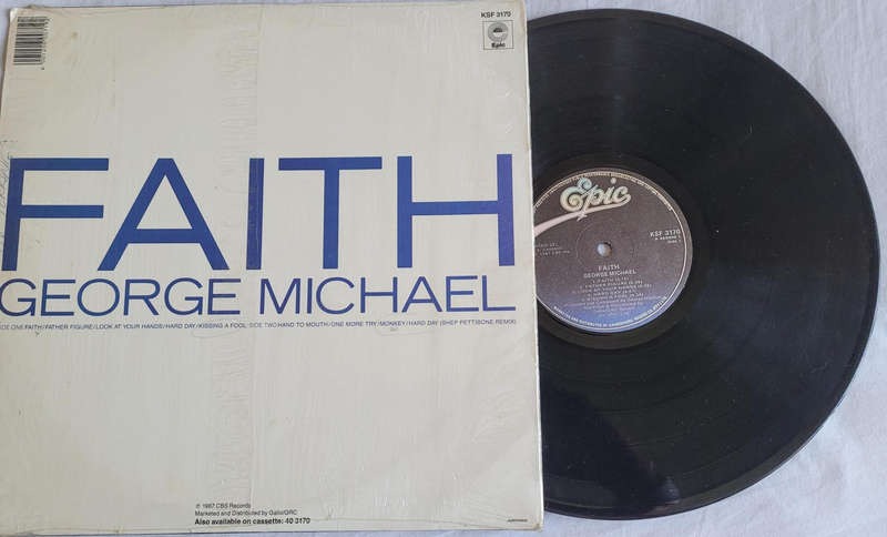 GEORGE MICHAEL FAITH VINYL 1987 EPIC INCLUDING WORDS AND PICTURE-VERY GOOD