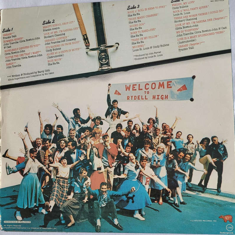 GREASE-JOHN TRAVOLTA AND OLIVIA NEWTON-JOHN. ORIGINAL SOUNDTRACK DOUBLE ALBUM. VERY GOOD+