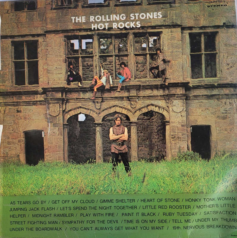 HOT ROCKS BY THE ROLLING STONES-DOUBLE ALBUM-VERY GOOD