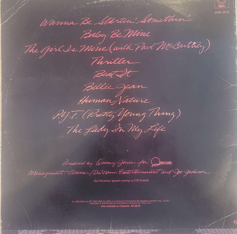 Michael Jackson Thriller Vinyl